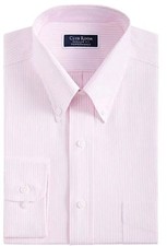Club Room Men's Slim Fit Striped Pink Dress Shirt