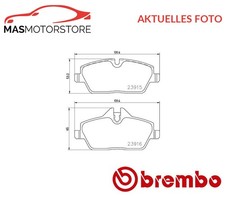 SATZ BREMSBELÄGE BREMSKLÖTZE VORNE BREMBO P 06 091 P FÜR BMW I3,I01 0.6L