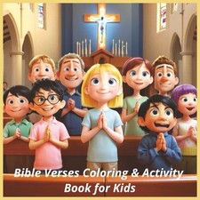 Bible Verses Coloring and Activity Book for Kids: 45 Easy-To-Color Fun and Educa