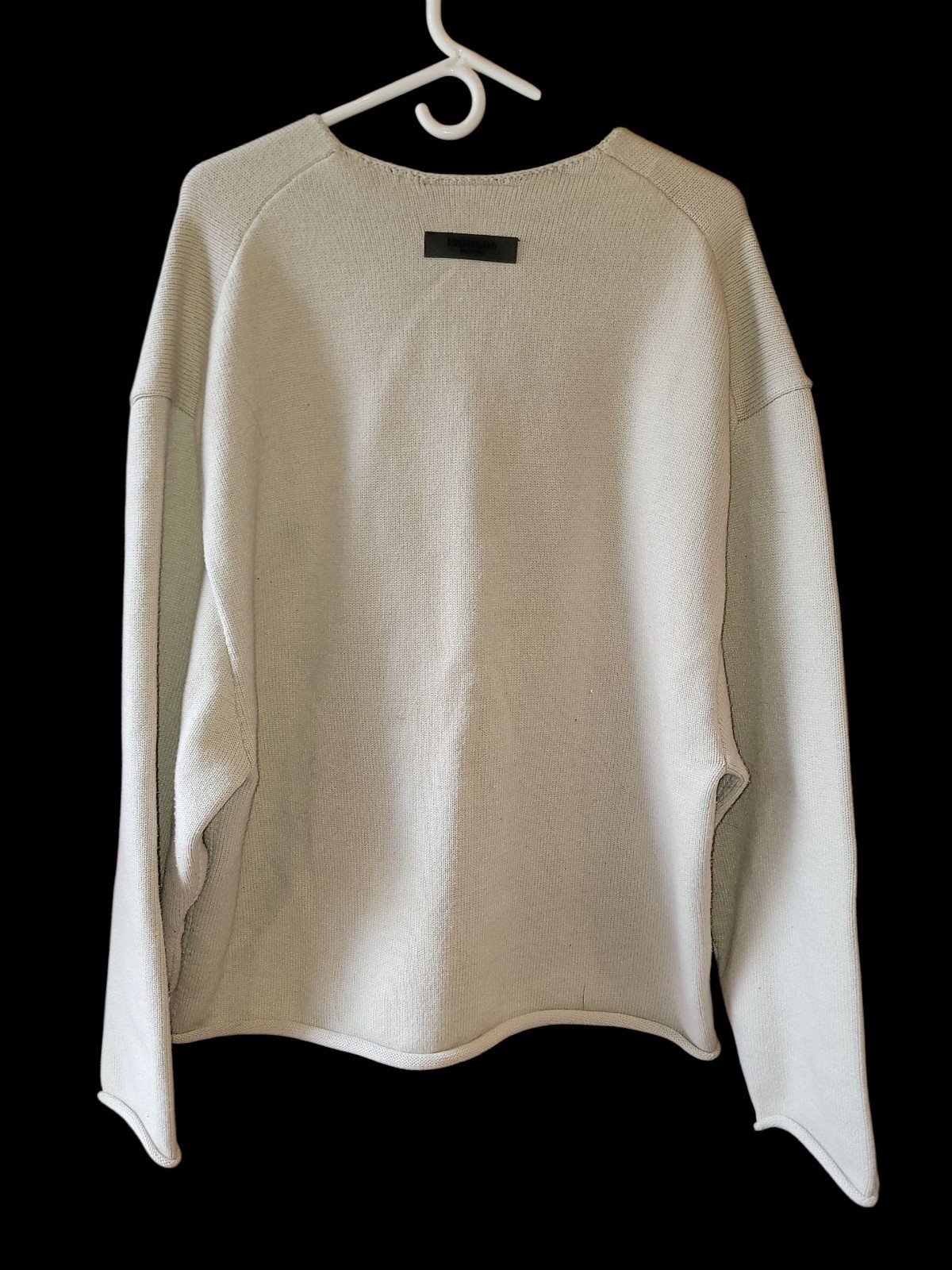 ESSENTIALS KNIT SWEATER MEDIUM POLYESTER Beige Us… - image 2