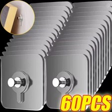 Strong Self-Adhesive Wall Hooks No-Drill Picture Hangers for Frames & Clocks