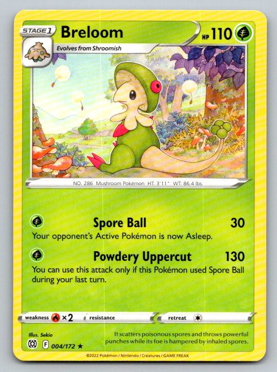Breloom SWSH09: Brilliant Stars 004/172 NM