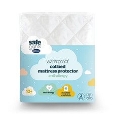 Silentnight Safe Nights Mattress Protector Cot Bed Waterproof Toddler Child Kids