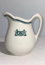 Vintage Scammell Trenton China Pitcher Harry M. Stevens Caterer Hotdog Inventor