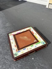 MONOPOLY Board Game: Luxury Edition Very Rare Wooden Drawer ( Read )