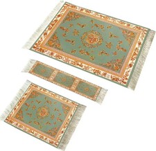 Oriental Rug Style Mouse Pad, W/ Free Matching Mini Carpet Coaster And Bookmark