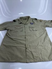 Boy Scouts of America Polo Shirt Men's XL BSA Uniform USA Official Patches