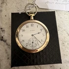 Antique 1915 Elgin 7j 12s Model 3 Grade 303 PS Pocket Watch Serviced Running