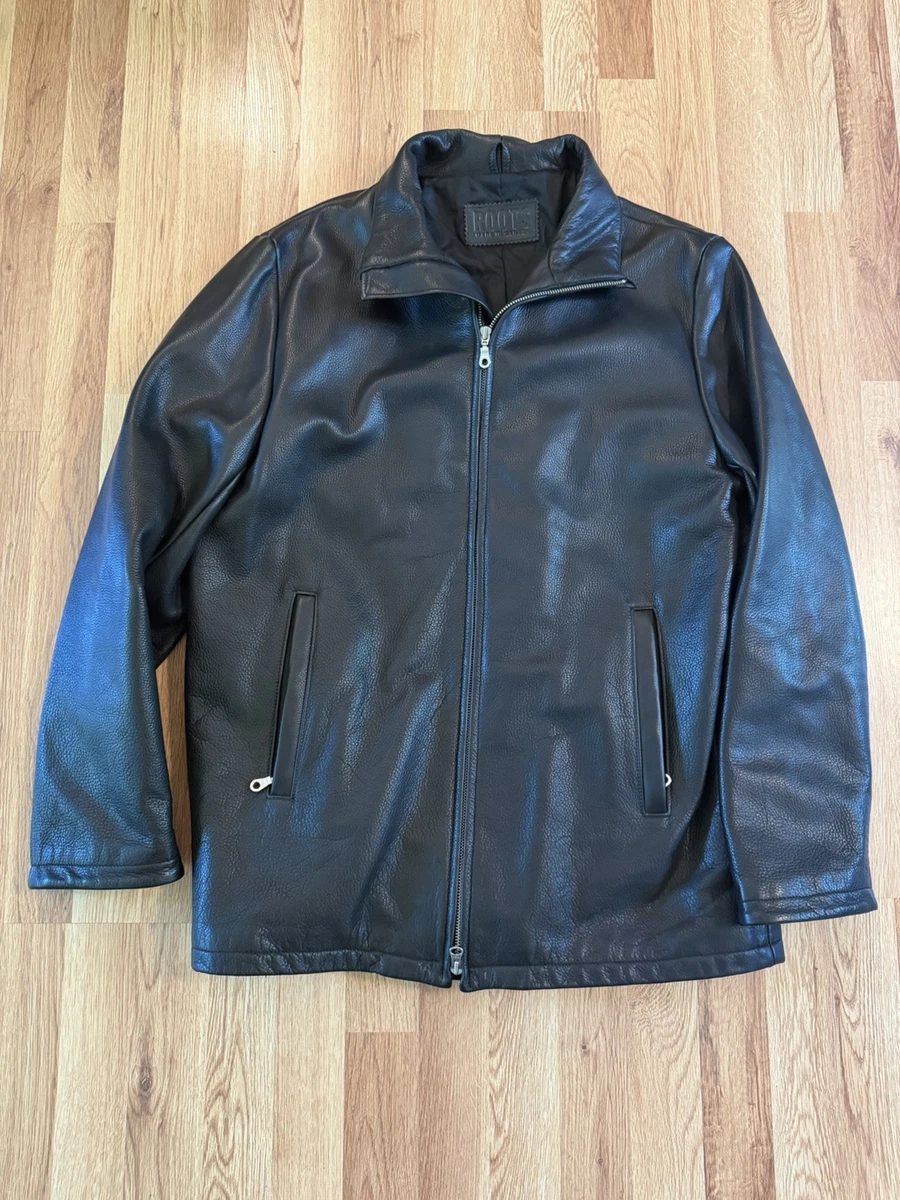 roots leather jacket products for sale | eBay