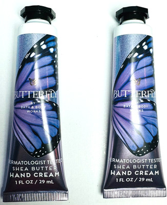 *NEW* BUTTERFLY ~ 2PK ~  TRAVEL HAND CREAM ~ Bath & Body Works ~ SHIPS FREE!
