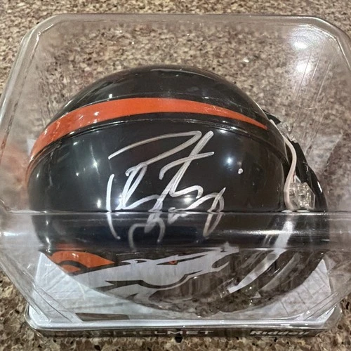 Peyton Manning Signed Denver Broncos  Mini Helmet Steiner COA