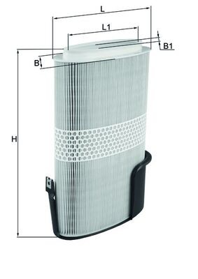 MAHLE LX 1009/6 Luftfilter für PORSCHE