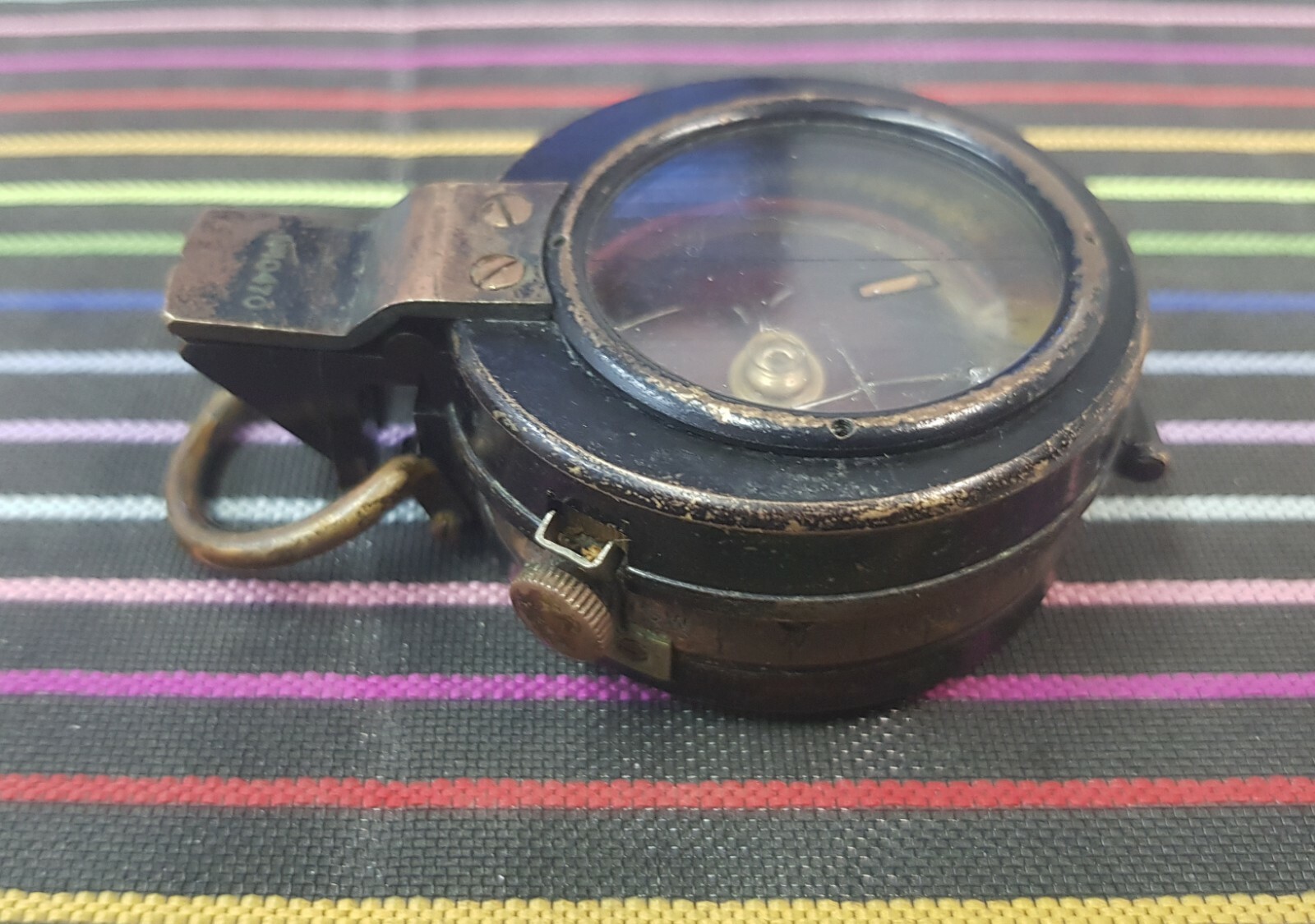VINTAGE F.BARKER&SON  RARE MULITARY COMPASS LONDON 1918(WWI)-PARTS/REPAIR