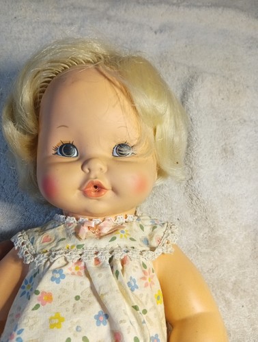 Vintage Mattel Tender Love Baby Doll Toy Drink/Wets Pull String Rubber 1969 M - Picture 4 of 17