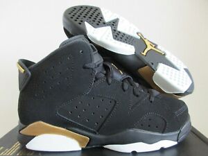 Nike Air Jordan 6 Retro Dmp Ps Black Metallic Gold Black Sz 1y Ct4965 007 Ebay