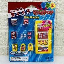 NEW  Teeny Tinies Bazooka Bubble Gum  Ring Pop Mini Display 14-Piece Toy Set