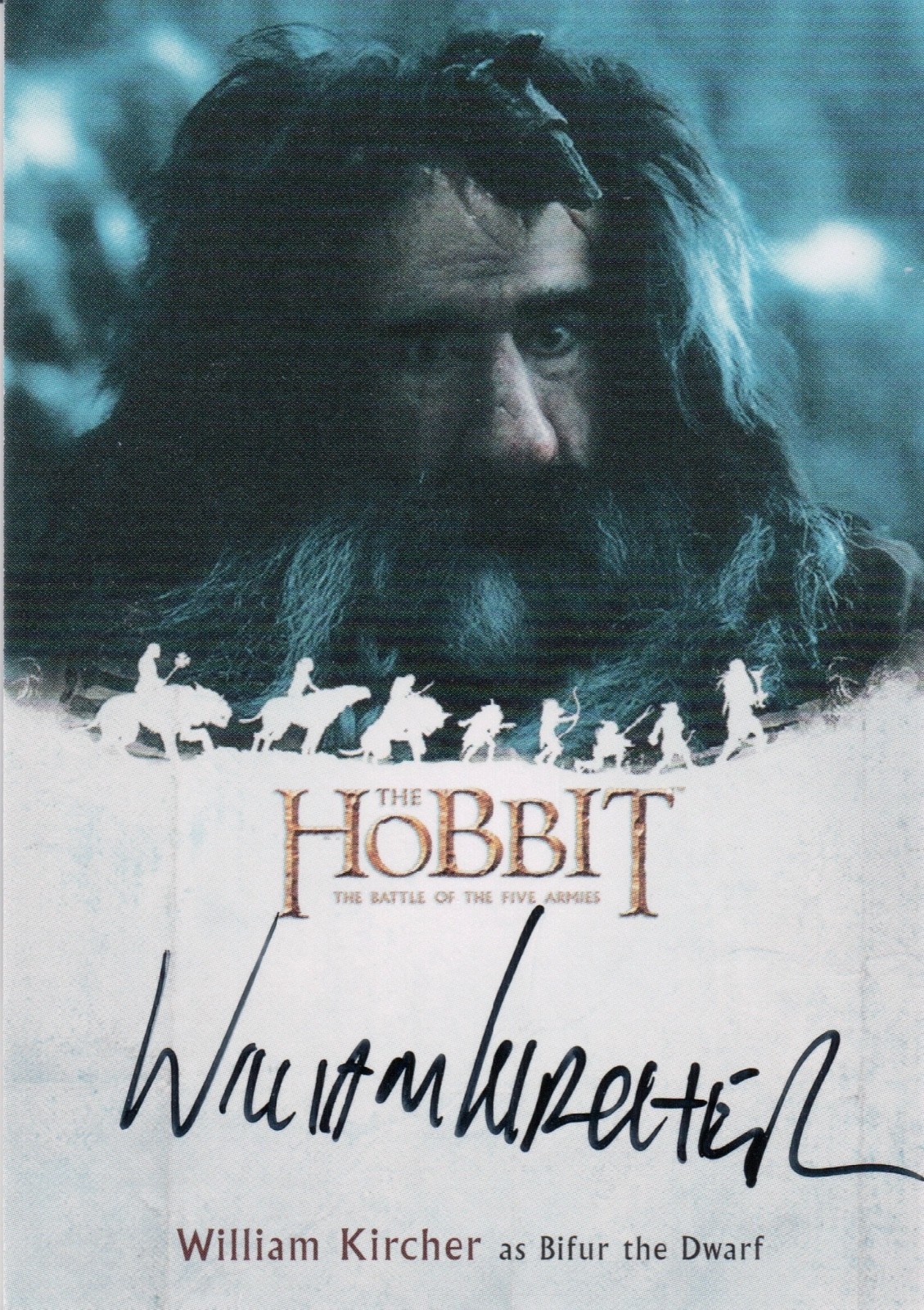 The Hobbit Battle of Five Armies William Kircher Bifur Autograph Card