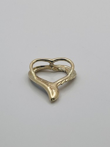 NA HOKU 14k Maile Leaf Open Heart Pearl Pendant BEAUTIFUL! VINTAGE! - Picture 5 of 9
