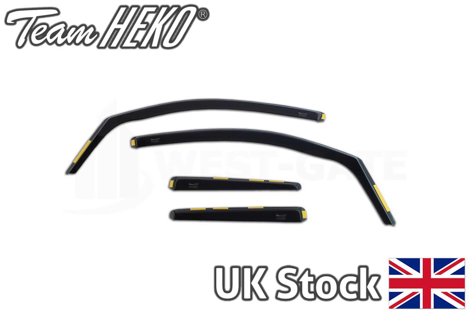 HEKO wind deflectors FULL 4pieces set TOYOTA CHR 5 doors crossover