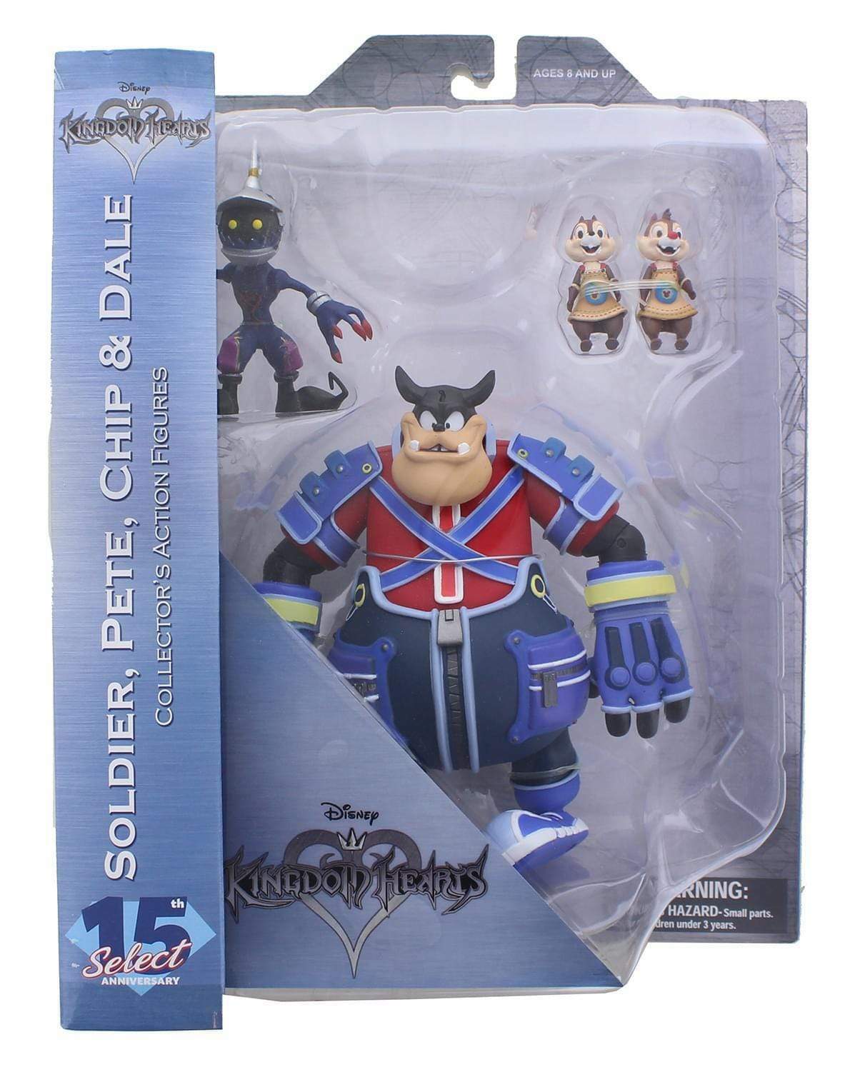 DISNEY Kingdom Hearts Soldier Pete Chip & Dale Action Figures Set Diamond Select