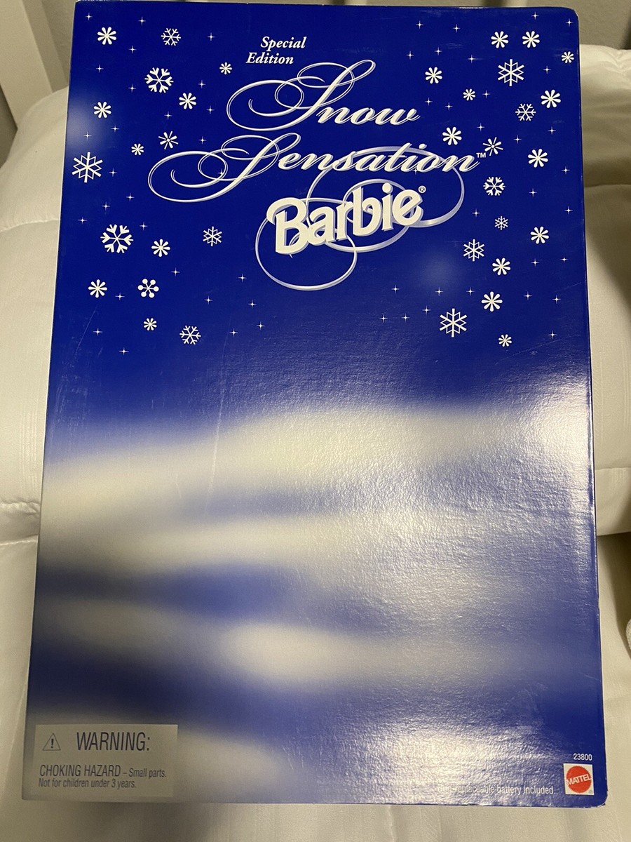Mattel 1999 SNOW SENSATION BARBIE Special Doll #23800 Blue White