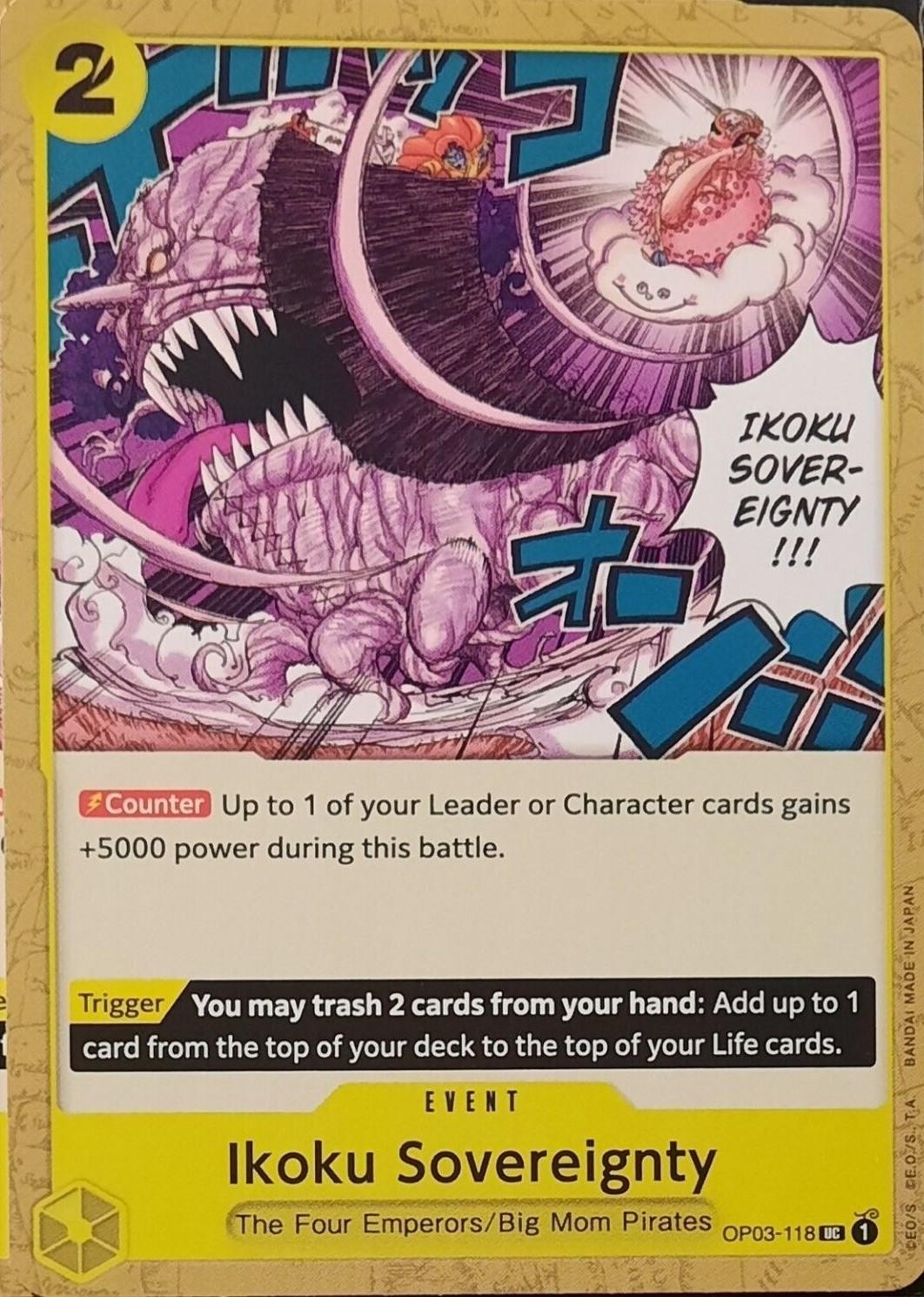 Ikoku Sovereignty Pillars of Strength #OP03-118 One Piece TCG