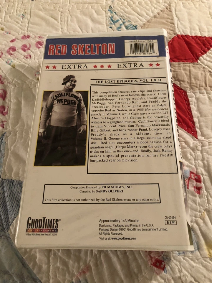 Red Skelton - The Lost Episodes: Vol. I  II VHS Double Feature Clamshell - Image 2 of 3
