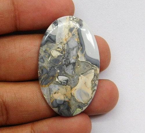 Cabochon en obsidienne argentée : fabrication de bijoux en pierres