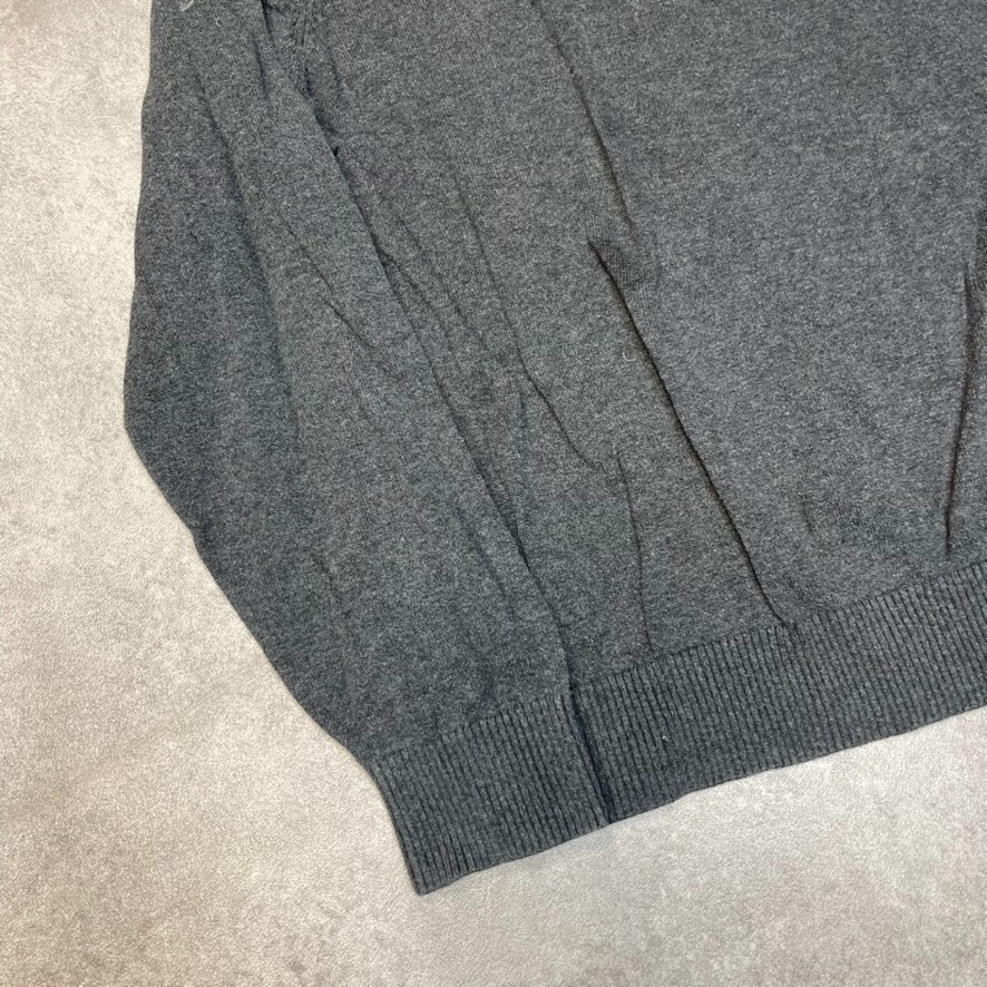Tommy Hilfiger Jumper Mens Knit V-Neck Knitted Sweater, Grey Medium image 5