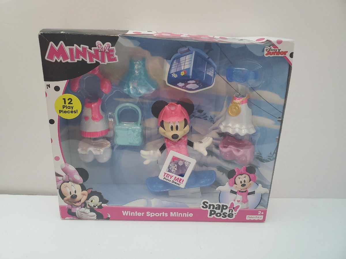 Fisher-Price Disney Junior Snap n' Pose WINTER SPORTS MINNIE 12