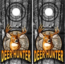 Deer Buck Hunter Camo Cornhole Wrap Bag Toss Skin Decal Sticker Wraps
