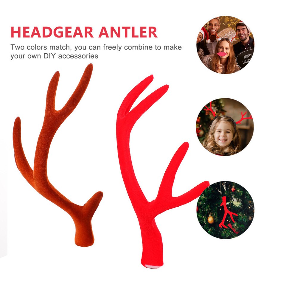 Lustiges Hirsch Stirnband Mit Geweih - Braunes Weihnachts Accessoire Für Party & Fotos