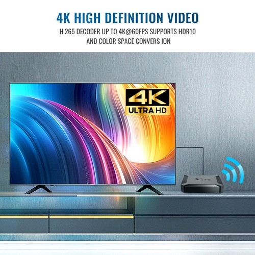 NEW Smart TV Box Android10 2GB+16GB 4K HDMI 2.4G WIFI Media Streamer UK BT 2024 - Picture 3 of 12