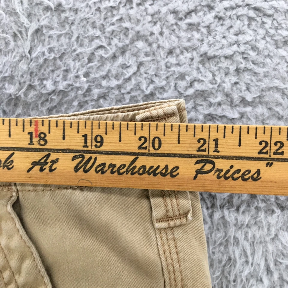 Lee 工装短裤男式 42 米色棉质高腰平前休闲纽扣拉链门襟 — 第 4/4 张图片