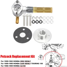 FOR HONDA Benly C92 C95 CA92 CA95 CB92 CA160  FUEL COCK PETCOCK ASSY Dream CA95