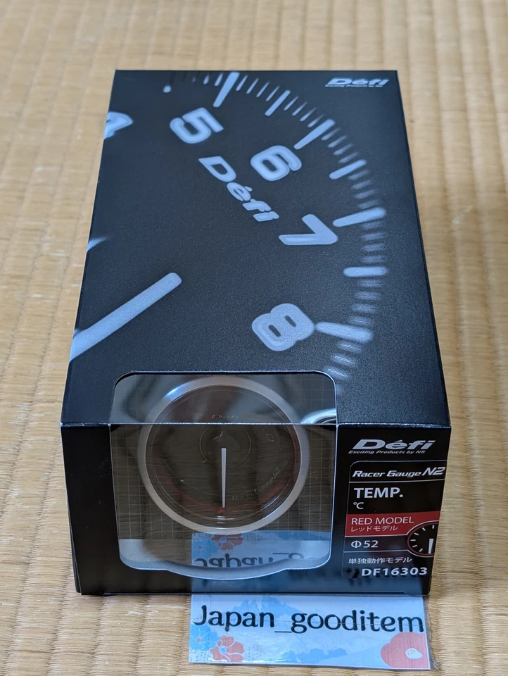 DEFI RACER GAUGE N2 TEMPERATURE 30~150℃ 52mm RED DF16303 Defi meter Analog - Image 3 of 4
