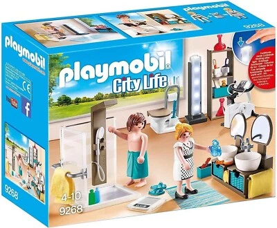 PLAYMOBIL City life Salle de Bain avec douche à l italienne 9268 / Jouet NOEL