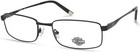 Harley Davidson HD0423 002 Matte Black Metal Optical Eyeglasses Frame 56-19-145