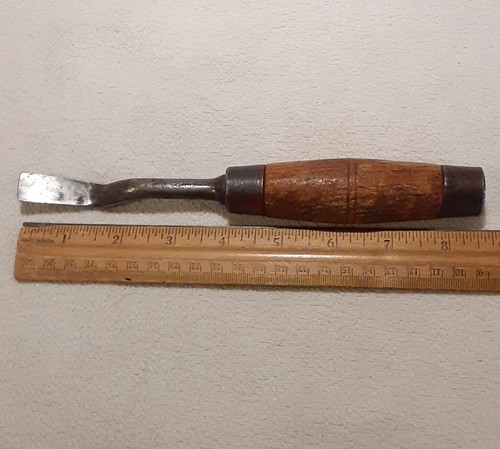 Vintage C.S. Herramienta de cuero cincel rasgador OSBORNE & Co. - Imagen 3 de 9