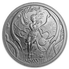 2018 Temptation of the Succubus - BU Finish by Pheli Mint, 2oz .999 Fine Silver 109.98 per troy oz