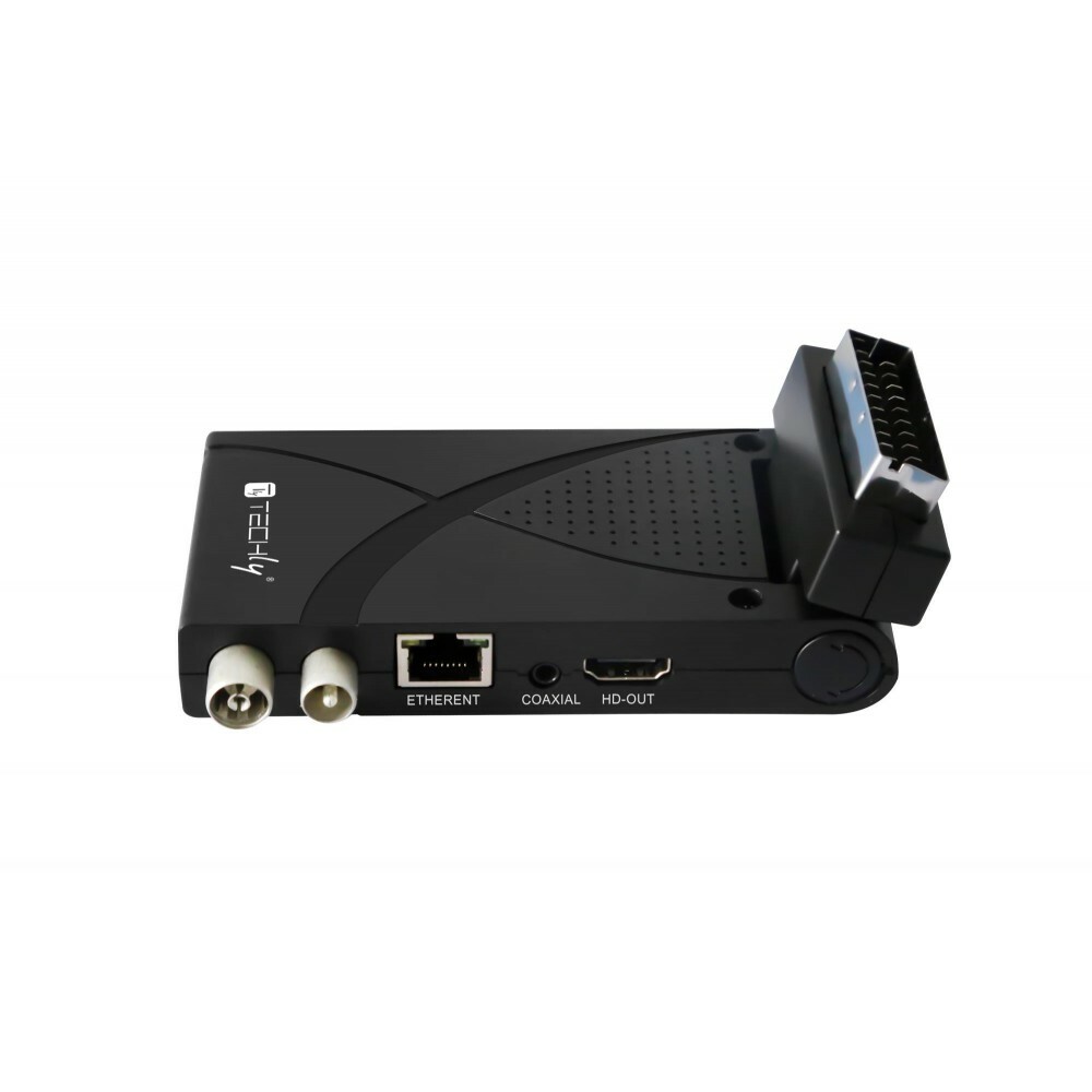 Mini Decoder Digitale Terrestre DVB-T/T2 H.265 HEVC 10bit USB HDMI Scart 180&deg