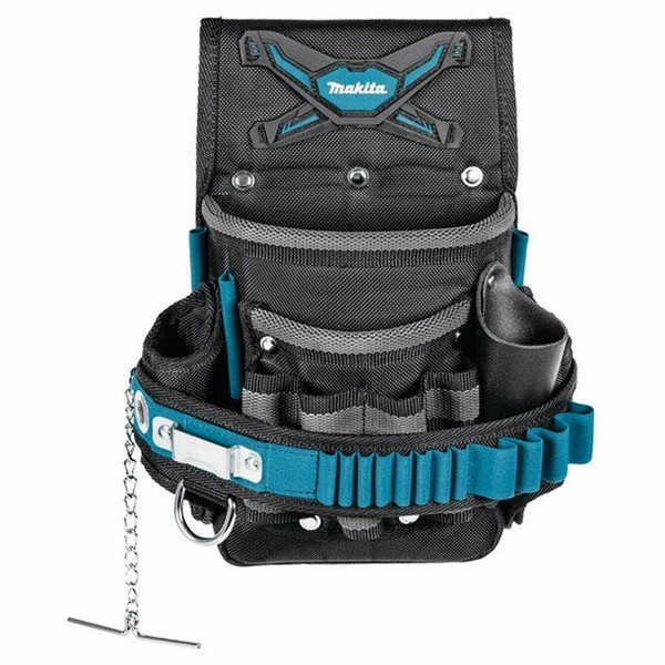 Makita Large Electricians Tool Belt Pouch Tape Holder Multiple Pockets Storage for sale online