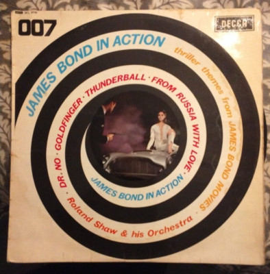 ROLAND SHAW AND HIS ORCHESTRA ''JAMES BOND IN ACTION'' VINYL LP 1965