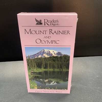 Vtg Mount Rainier and Olympic Great National Parks VHS Readers Digest New 1992