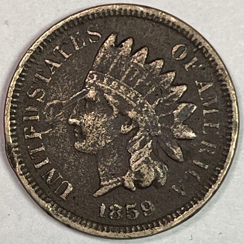 1859 Indian Head Cent Extremely Fine XF Coin, Issues #10920