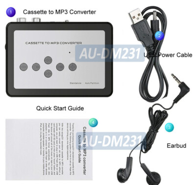 Premium Audio Digitizer MP3 Player Recorder For Cassette Tapes All Mobile Audio