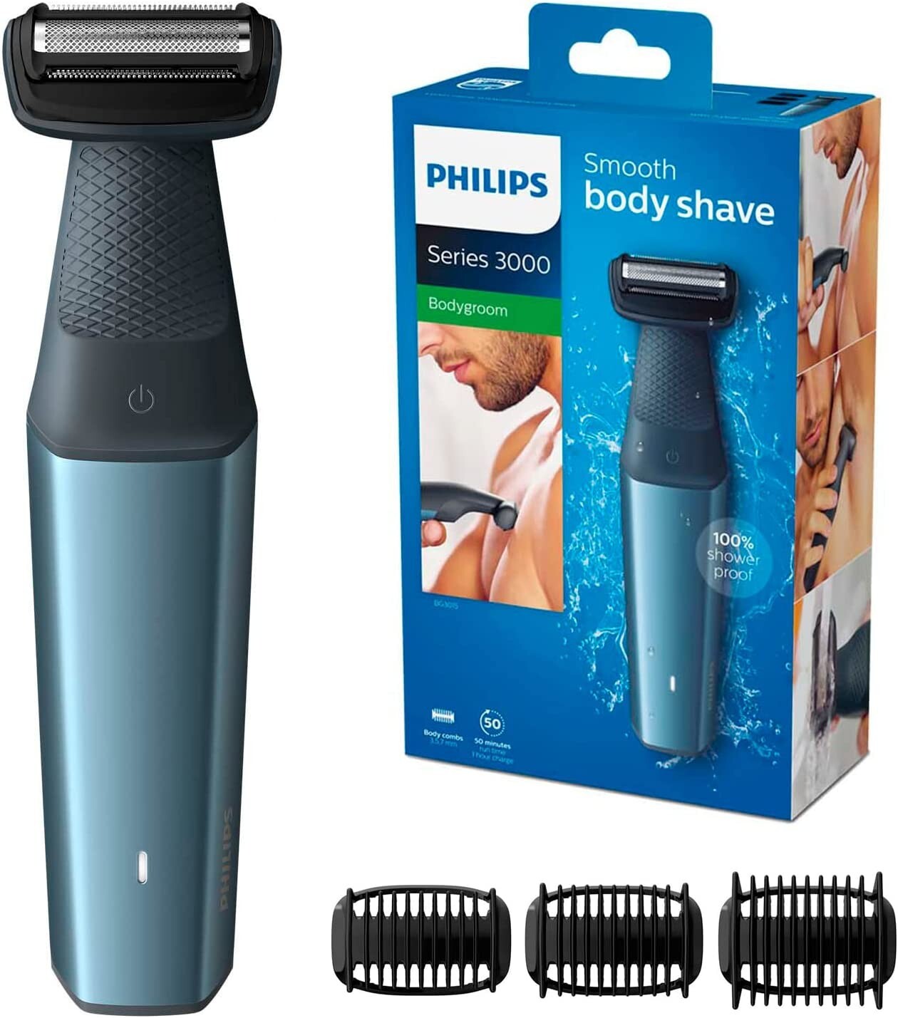 Tondeuse corps Philips Serie 3000 étanche : fini les coupures sur le corps