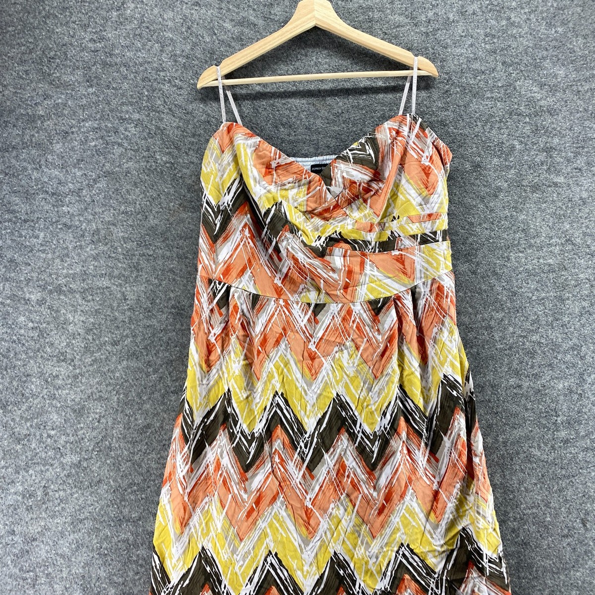 ashley stewart orange dresses Plus Size Maxi Convertible Dress, Orange, 12