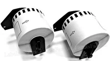 2 Rolls + 2 Free Frames. Labels123 Brand-Fits BROTHER DK 2205 Continuous Labels