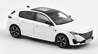Norev 1/43 Peugeot 308 Gt 2021 Weiss Modellbau Statisches Modell Diecast